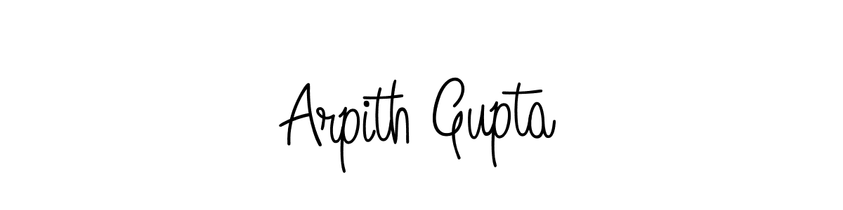 How to make Arpith Gupta name signature. Use Angelique-Rose-font-FFP style for creating short signs online. This is the latest handwritten sign. Arpith Gupta signature style 5 images and pictures png