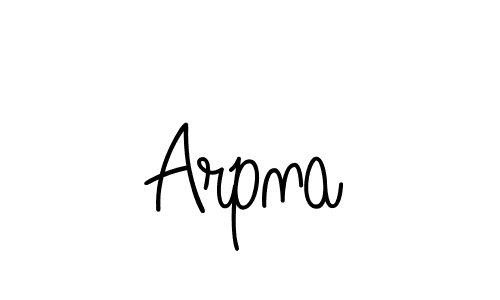 Create a beautiful signature design for name Arpna. With this signature (Angelique-Rose-font-FFP) fonts, you can make a handwritten signature for free. Arpna signature style 5 images and pictures png