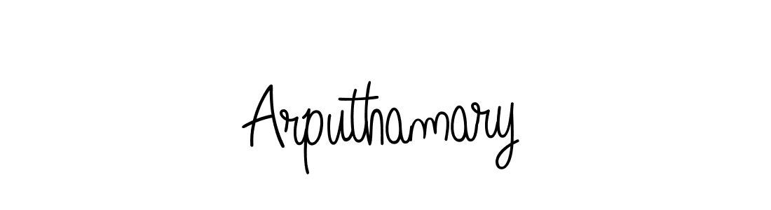 Create a beautiful signature design for name Arputhamary. With this signature (Angelique-Rose-font-FFP) fonts, you can make a handwritten signature for free. Arputhamary signature style 5 images and pictures png