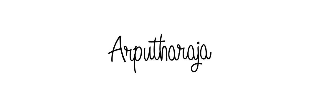 How to make Arputharaja name signature. Use Angelique-Rose-font-FFP style for creating short signs online. This is the latest handwritten sign. Arputharaja signature style 5 images and pictures png