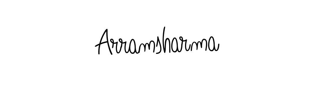 Check out images of Autograph of Arramsharma name. Actor Arramsharma Signature Style. Angelique-Rose-font-FFP is a professional sign style online. Arramsharma signature style 5 images and pictures png