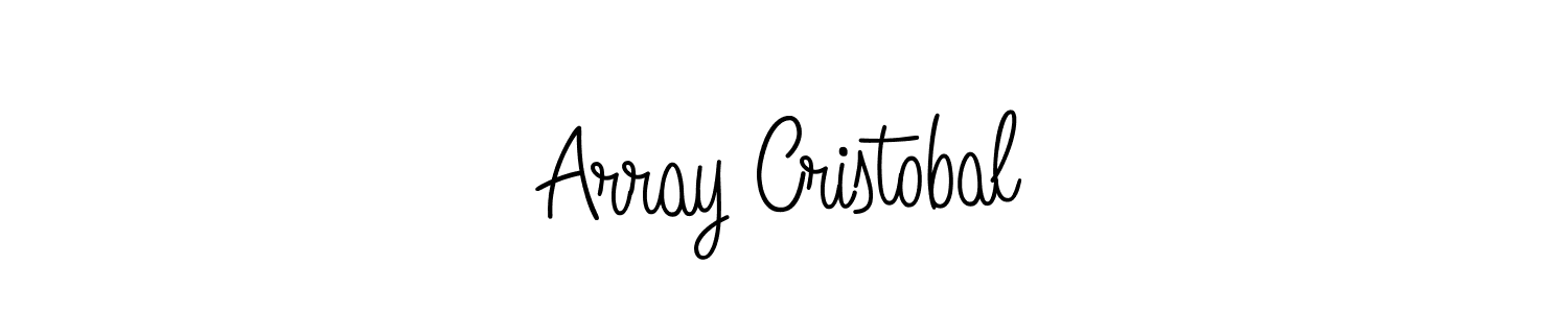 Array Cristobal stylish signature style. Best Handwritten Sign (Angelique-Rose-font-FFP) for my name. Handwritten Signature Collection Ideas for my name Array Cristobal. Array Cristobal signature style 5 images and pictures png