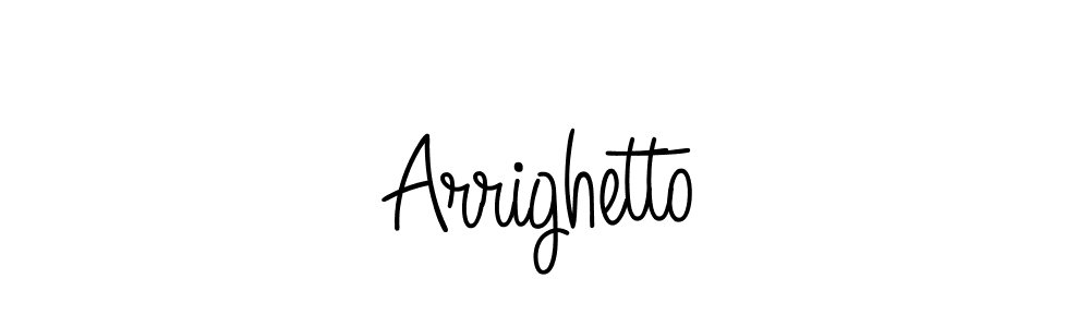 Design your own signature with our free online signature maker. With this signature software, you can create a handwritten (Angelique-Rose-font-FFP) signature for name Arrighetto. Arrighetto signature style 5 images and pictures png