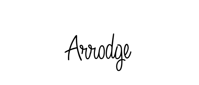 How to make Arrodge name signature. Use Angelique-Rose-font-FFP style for creating short signs online. This is the latest handwritten sign. Arrodge signature style 5 images and pictures png
