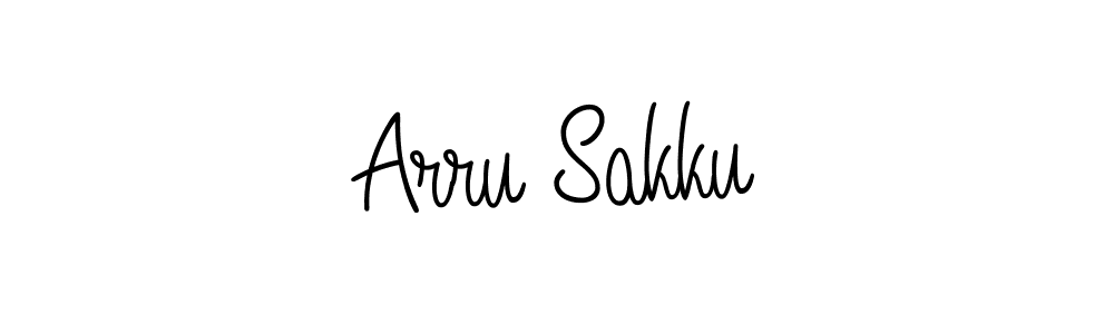 How to make Arru Sakku signature? Angelique-Rose-font-FFP is a professional autograph style. Create handwritten signature for Arru Sakku name. Arru Sakku signature style 5 images and pictures png