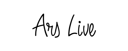The Angelique-Rose-font-FFP signature style provides a bold statement for name Ars Live. Designed for business owners, executives, and leaders. Ars Live signature style 5 images and pictures png