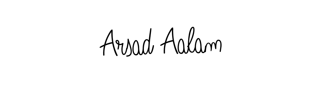 Use a signature maker to create a handwritten signature online. With this signature software, you can design (Angelique-Rose-font-FFP) your own signature for name Arsad Aalam. Arsad Aalam signature style 5 images and pictures png