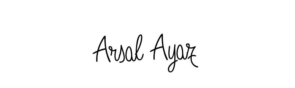 Arsal Ayaz stylish signature style. Best Handwritten Sign (Angelique-Rose-font-FFP) for my name. Handwritten Signature Collection Ideas for my name Arsal Ayaz. Arsal Ayaz signature style 5 images and pictures png