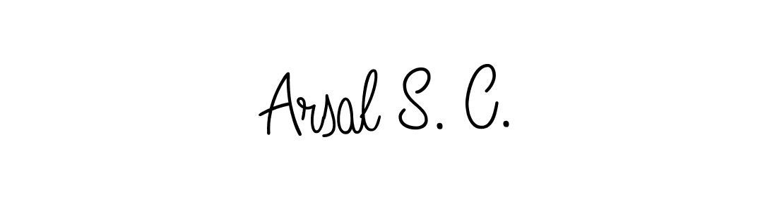 Make a beautiful signature design for name Arsal S. C.. With this signature (Angelique-Rose-font-FFP) style, you can create a handwritten signature for free. Arsal S. C. signature style 5 images and pictures png