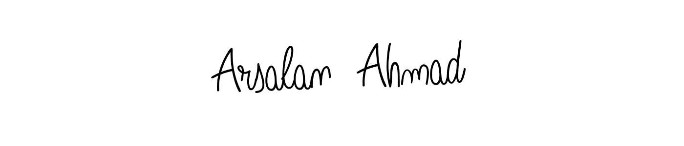 Create a beautiful signature design for name Arsalan  Ahmad. With this signature (Angelique-Rose-font-FFP) fonts, you can make a handwritten signature for free. Arsalan  Ahmad signature style 5 images and pictures png