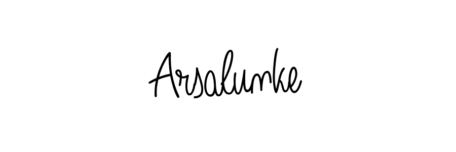 Also we have Arsalunke name is the best signature style. Create professional handwritten signature collection using Angelique-Rose-font-FFP autograph style. Arsalunke signature style 5 images and pictures png