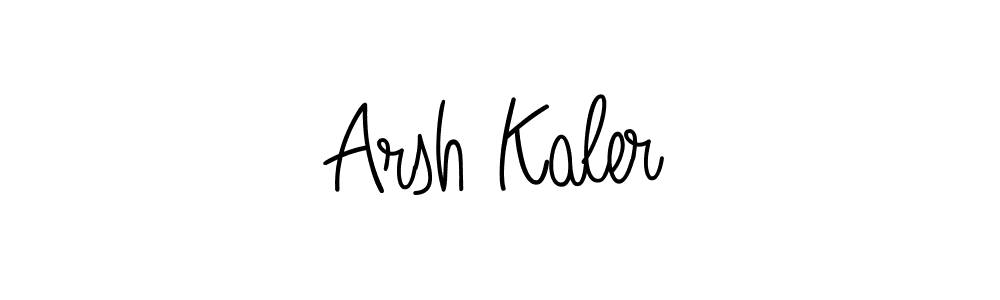 Make a beautiful signature design for name Arsh Kaler. With this signature (Angelique-Rose-font-FFP) style, you can create a handwritten signature for free. Arsh Kaler signature style 5 images and pictures png
