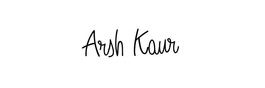 How to make Arsh Kaur signature? Angelique-Rose-font-FFP is a professional autograph style. Create handwritten signature for Arsh Kaur name. Arsh Kaur signature style 5 images and pictures png