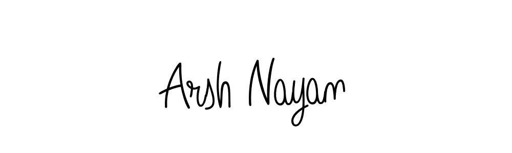 Create a beautiful signature design for name Arsh Nayan. With this signature (Angelique-Rose-font-FFP) fonts, you can make a handwritten signature for free. Arsh Nayan signature style 5 images and pictures png