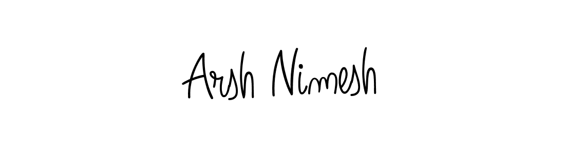 Best and Professional Signature Style for Arsh Nimesh. Angelique-Rose-font-FFP Best Signature Style Collection. Arsh Nimesh signature style 5 images and pictures png