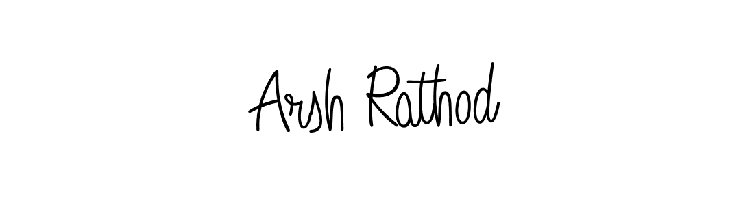 How to make Arsh Rathod name signature. Use Angelique-Rose-font-FFP style for creating short signs online. This is the latest handwritten sign. Arsh Rathod signature style 5 images and pictures png