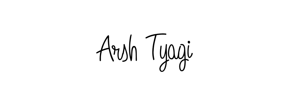 Arsh Tyagi stylish signature style. Best Handwritten Sign (Angelique-Rose-font-FFP) for my name. Handwritten Signature Collection Ideas for my name Arsh Tyagi. Arsh Tyagi signature style 5 images and pictures png