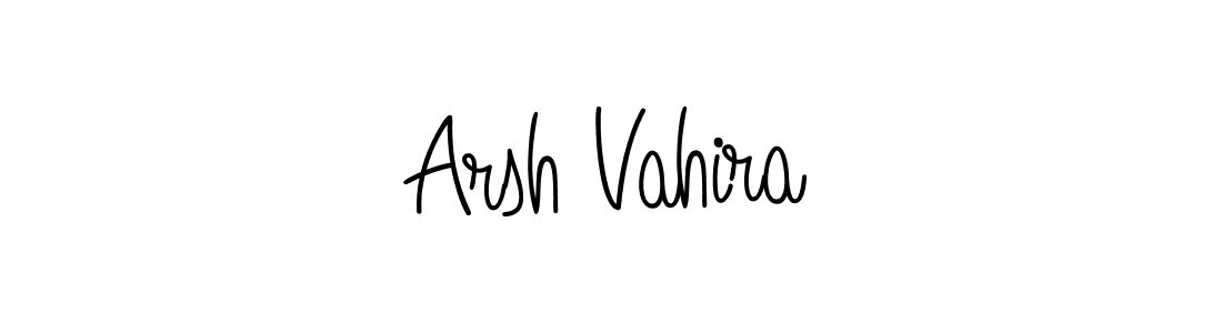 Create a beautiful signature design for name Arsh Vahira. With this signature (Angelique-Rose-font-FFP) fonts, you can make a handwritten signature for free. Arsh Vahira signature style 5 images and pictures png