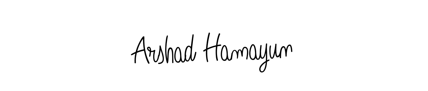 Make a beautiful signature design for name Arshad Hamayun. With this signature (Angelique-Rose-font-FFP) style, you can create a handwritten signature for free. Arshad Hamayun signature style 5 images and pictures png