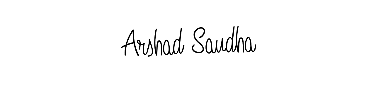 Make a short Arshad Saudha signature style. Manage your documents anywhere anytime using Angelique-Rose-font-FFP. Create and add eSignatures, submit forms, share and send files easily. Arshad Saudha signature style 5 images and pictures png