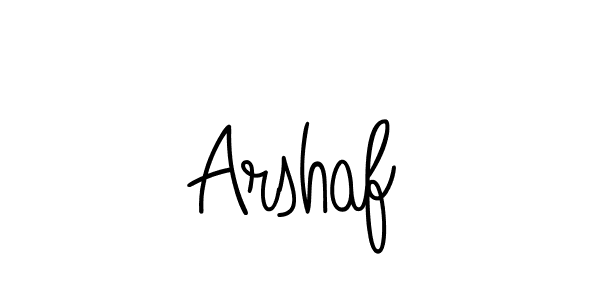 Make a beautiful signature design for name Arshaf. With this signature (Angelique-Rose-font-FFP) style, you can create a handwritten signature for free. Arshaf signature style 5 images and pictures png