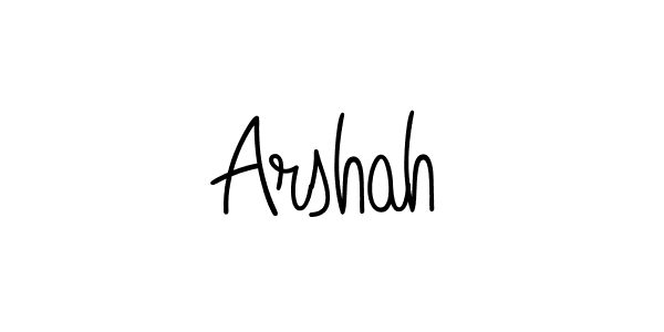 The best way (Angelique-Rose-font-FFP) to make a short signature is to pick only two or three words in your name. The name Arshah include a total of six letters. For converting this name. Arshah signature style 5 images and pictures png