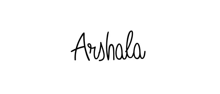 Create a beautiful signature design for name Arshala. With this signature (Angelique-Rose-font-FFP) fonts, you can make a handwritten signature for free. Arshala signature style 5 images and pictures png