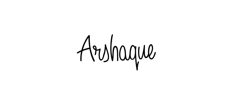 How to make Arshaque name signature. Use Angelique-Rose-font-FFP style for creating short signs online. This is the latest handwritten sign. Arshaque signature style 5 images and pictures png