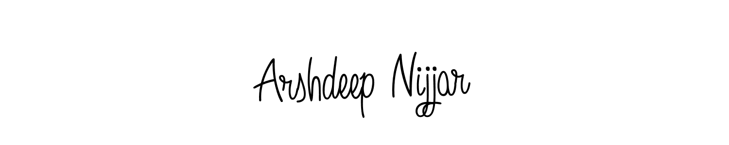 Make a short Arshdeep Nijjar signature style. Manage your documents anywhere anytime using Angelique-Rose-font-FFP. Create and add eSignatures, submit forms, share and send files easily. Arshdeep Nijjar signature style 5 images and pictures png