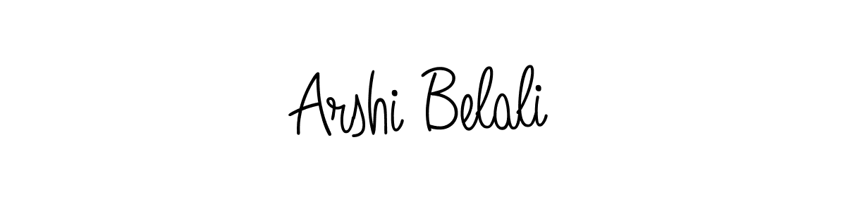 Create a beautiful signature design for name Arshi Belali. With this signature (Angelique-Rose-font-FFP) fonts, you can make a handwritten signature for free. Arshi Belali signature style 5 images and pictures png