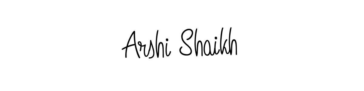 You can use this online signature creator to create a handwritten signature for the name Arshi Shaikh. This is the best online autograph maker. Arshi Shaikh signature style 5 images and pictures png