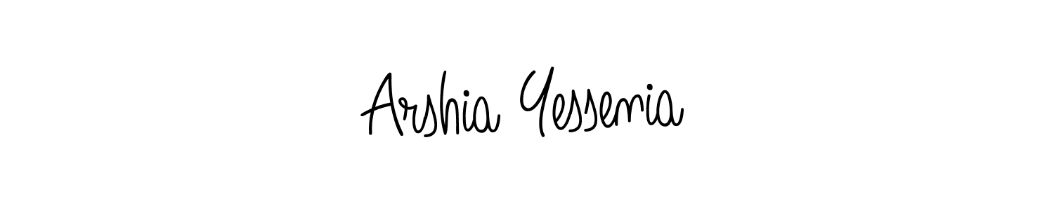 Design your own signature with our free online signature maker. With this signature software, you can create a handwritten (Angelique-Rose-font-FFP) signature for name Arshia Yessenia. Arshia Yessenia signature style 5 images and pictures png