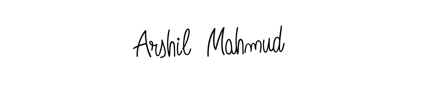 Make a beautiful signature design for name Arshil  Mahmud. With this signature (Angelique-Rose-font-FFP) style, you can create a handwritten signature for free. Arshil  Mahmud signature style 5 images and pictures png
