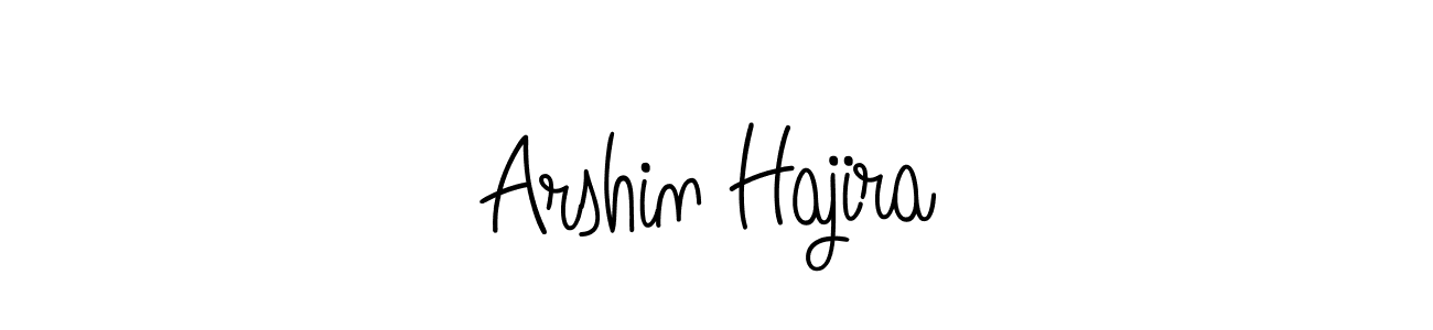 Design your own signature with our free online signature maker. With this signature software, you can create a handwritten (Angelique-Rose-font-FFP) signature for name Arshin Hajira. Arshin Hajira signature style 5 images and pictures png