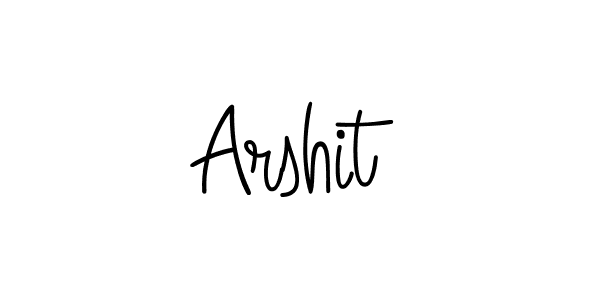 Make a beautiful signature design for name Arshit. With this signature (Angelique-Rose-font-FFP) style, you can create a handwritten signature for free. Arshit signature style 5 images and pictures png