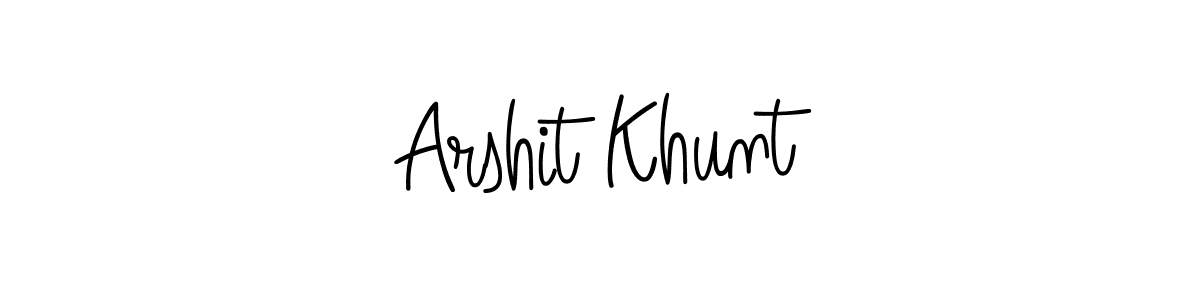 Here are the top 10 professional signature styles for the name Arshit Khunt. These are the best autograph styles you can use for your name. Arshit Khunt signature style 5 images and pictures png