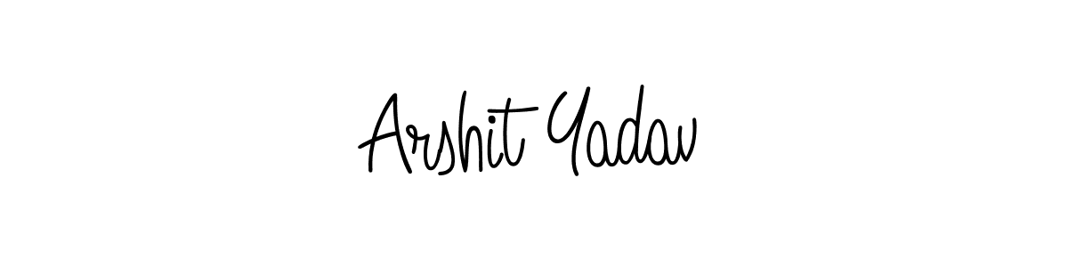 How to make Arshit Yadav signature? Angelique-Rose-font-FFP is a professional autograph style. Create handwritten signature for Arshit Yadav name. Arshit Yadav signature style 5 images and pictures png