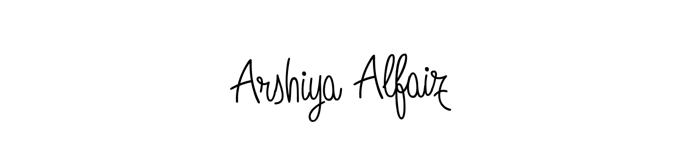 Also we have Arshiya Alfaiz name is the best signature style. Create professional handwritten signature collection using Angelique-Rose-font-FFP autograph style. Arshiya Alfaiz signature style 5 images and pictures png