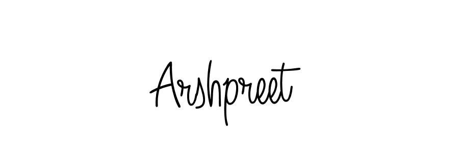 Design your own signature with our free online signature maker. With this signature software, you can create a handwritten (Angelique-Rose-font-FFP) signature for name Arshpreet. Arshpreet signature style 5 images and pictures png