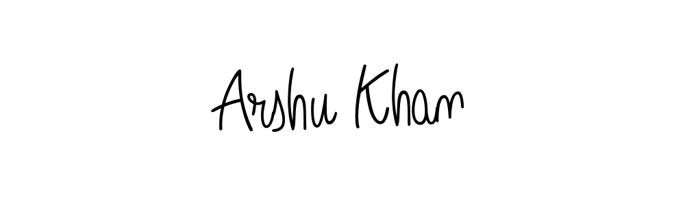 How to make Arshu Khan signature? Angelique-Rose-font-FFP is a professional autograph style. Create handwritten signature for Arshu Khan name. Arshu Khan signature style 5 images and pictures png