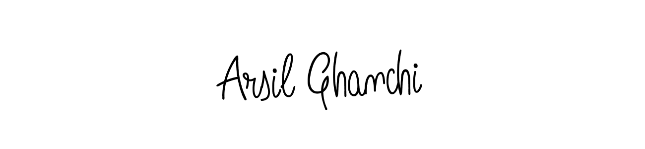 Arsil Ghanchi stylish signature style. Best Handwritten Sign (Angelique-Rose-font-FFP) for my name. Handwritten Signature Collection Ideas for my name Arsil Ghanchi. Arsil Ghanchi signature style 5 images and pictures png