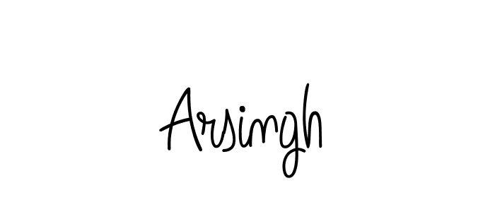 Arsingh stylish signature style. Best Handwritten Sign (Angelique-Rose-font-FFP) for my name. Handwritten Signature Collection Ideas for my name Arsingh. Arsingh signature style 5 images and pictures png