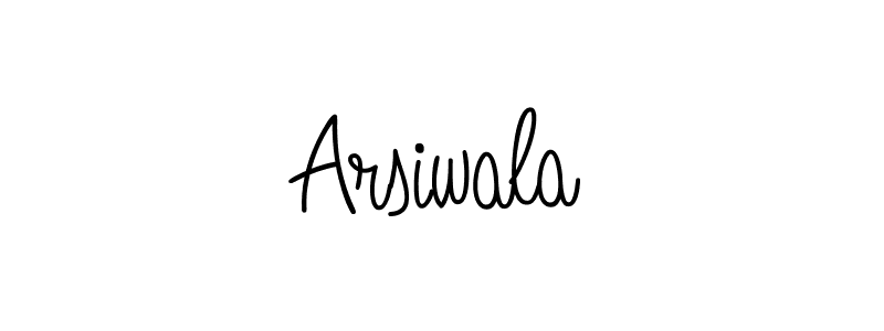 How to make Arsiwala name signature. Use Angelique-Rose-font-FFP style for creating short signs online. This is the latest handwritten sign. Arsiwala signature style 5 images and pictures png