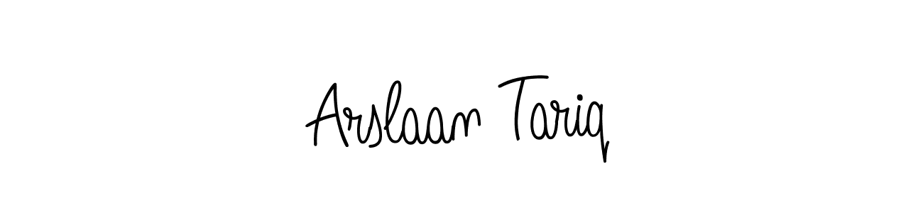 You should practise on your own different ways (Angelique-Rose-font-FFP) to write your name (Arslaan Tariq) in signature. don't let someone else do it for you. Arslaan Tariq signature style 5 images and pictures png