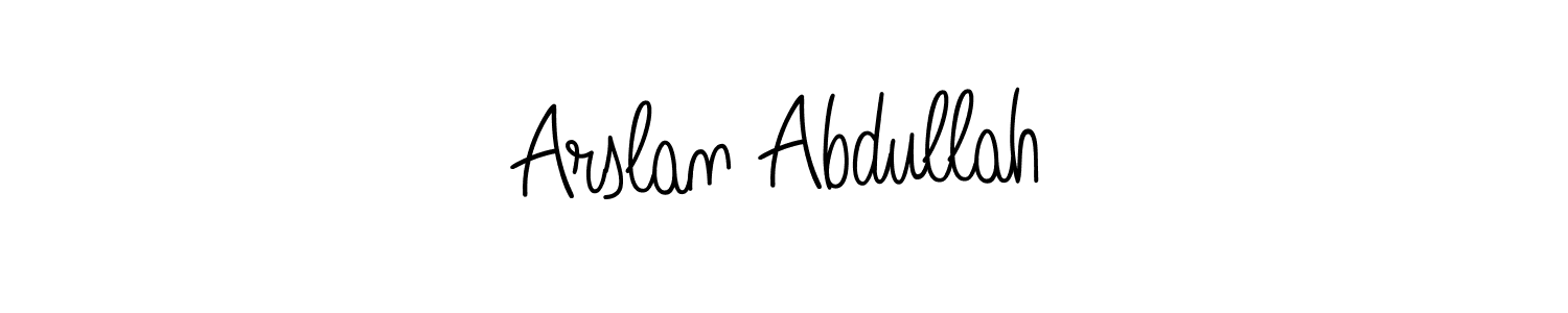 Also we have Arslan Abdullah name is the best signature style. Create professional handwritten signature collection using Angelique-Rose-font-FFP autograph style. Arslan Abdullah signature style 5 images and pictures png