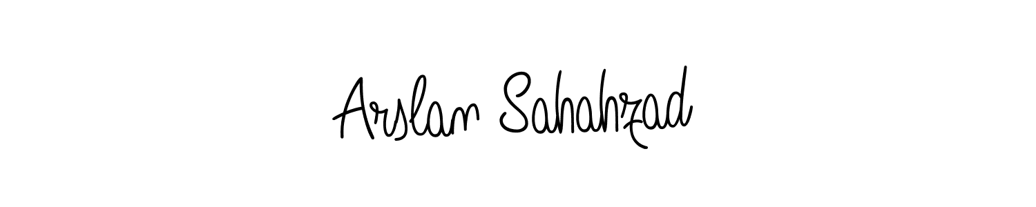 Arslan Sahahzad stylish signature style. Best Handwritten Sign (Angelique-Rose-font-FFP) for my name. Handwritten Signature Collection Ideas for my name Arslan Sahahzad. Arslan Sahahzad signature style 5 images and pictures png