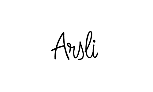 if you are searching for the best signature style for your name Arsli. so please give up your signature search. here we have designed multiple signature styles  using Angelique-Rose-font-FFP. Arsli signature style 5 images and pictures png