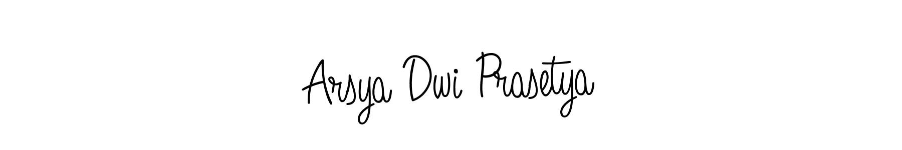 Create a beautiful signature design for name Arsya Dwi Prasetya. With this signature (Angelique-Rose-font-FFP) fonts, you can make a handwritten signature for free. Arsya Dwi Prasetya signature style 5 images and pictures png