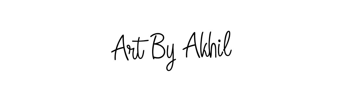 Also You can easily find your signature by using the search form. We will create Art By Akhil name handwritten signature images for you free of cost using Angelique-Rose-font-FFP sign style. Art By Akhil signature style 5 images and pictures png
