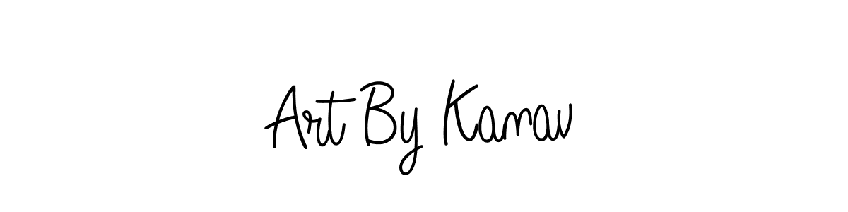 Make a beautiful signature design for name Art By Kanav. With this signature (Angelique-Rose-font-FFP) style, you can create a handwritten signature for free. Art By Kanav signature style 5 images and pictures png